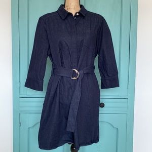 Ted Baker London Dark Blue Jean Dress. Size 5